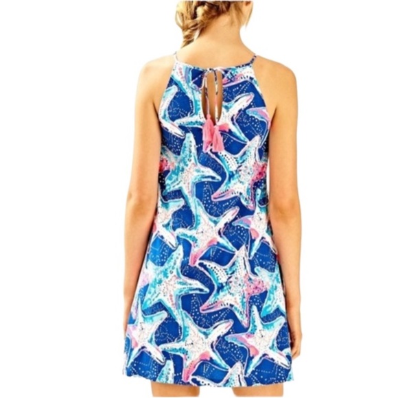 Lilly Pulitzer Margot Swing Dress in Indigo Star Struck Sz M - Picture 5 of 13